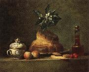 jean-Baptiste-Simeon Chardin The Brioche china oil painting artist